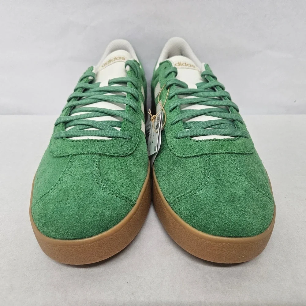 Adidas VL Court‎ 2.0 Casual Sneakers JH5077 Green Suede Gum Sole Men Size 8